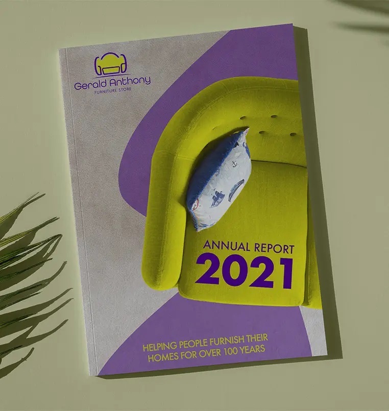 Editorial - Publication - Mockup of annual report cover.